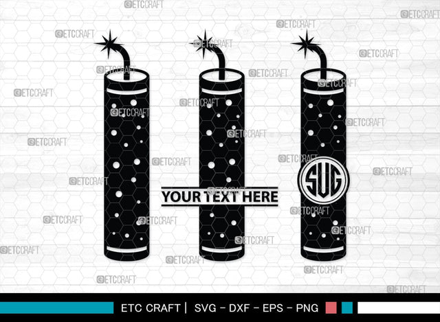 Fireworks Monogram, Fireworks Silhouette, Fireworks SVG, Fireworks Rocket Svg, Fireworks Stencil Svg, 4th Of July Svg, Celebration Svg, SB00437 SVG ETC Craft 