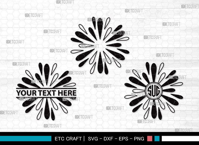 Fireworks Monogram SVG | Fireworks Rocket Svg | Fireworks Svg | 4th Of July Svg | Fireworks Clipart SVG ETC Craft 