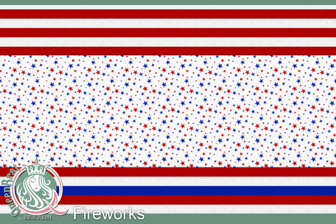 Fireworks Patriotic Papers Digital Pattern QueenBrat Digital Designs 
