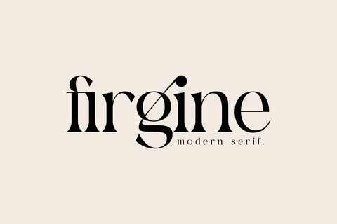firgine Typeface Font Storytype Studio 