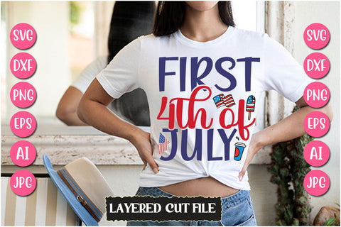 First 4th Of July SVG Cut File SVG Newmockups 