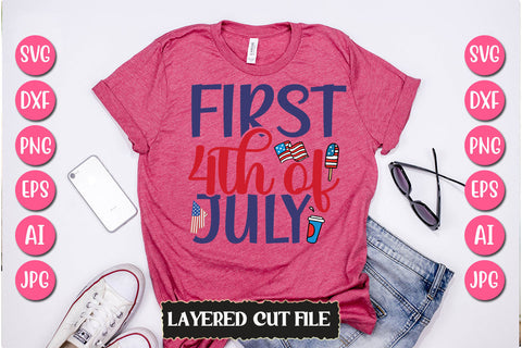 First 4th Of July SVG Cut File SVG Newmockups 