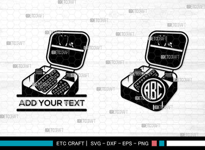 First Aid Kit Monogram SVG, Circle Monogram SVG, Emergency Kit Medicine Svg, First Aid Svg, Medicine Kit Svg, Health Care Box Svg, First Aid Kit SVG ETC Craft 