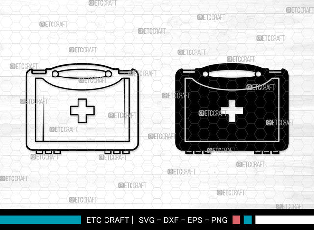 First Aid Kit SVG, Emergency Kit Medicine Svg, First Aid Svg, Medicine Kit Svg, Health Care Box Svg, First Aid Kit SVG ETC Craft 