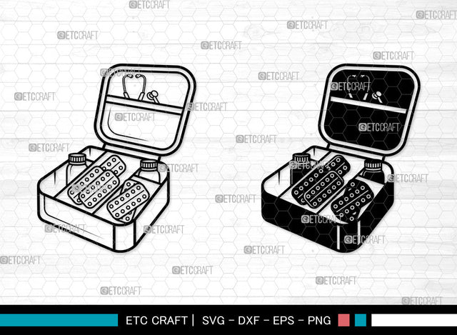 First Aid Kit SVG, Emergency Kit Medicine Svg, First Aid Svg, Medicine Kit Svg, Health Care Box Svg, First Aid Kit SVG ETC Craft 