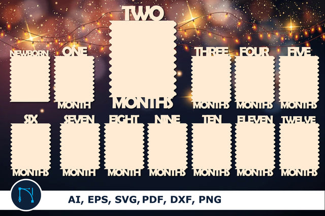 First Birthday Monthly Banner svg Bundle SVG MD JOYNAL ABDIN 