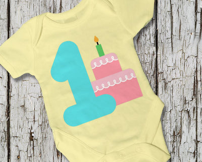 First Birthday Party Cake SVG Designed by Geeks 