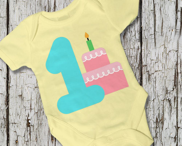 First Birthday Party Cake SVG Designed by Geeks 