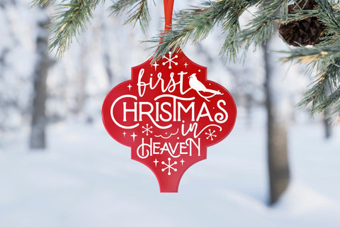 First Christmas in Heaven, Christmas Arabesque Ornament SVG SVG CraftLabSVG 