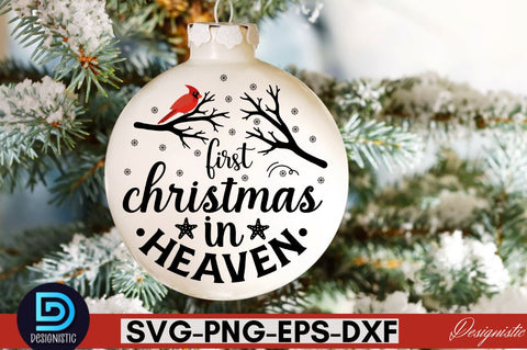 First christmas in heaven SVG SVG DESIGNISTIC 