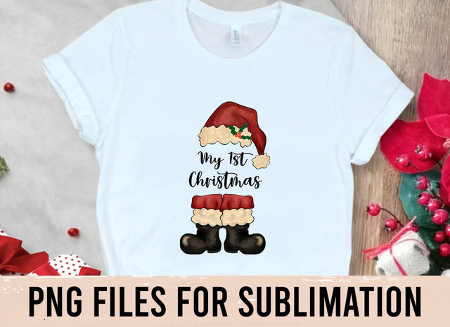 First Christmas Png Sublimation Design, Christmas Png, 1st Christmas Png, Merry Christmas Png, Baby First Christmas Png, Digital Downloads Sublimation BOO-design 