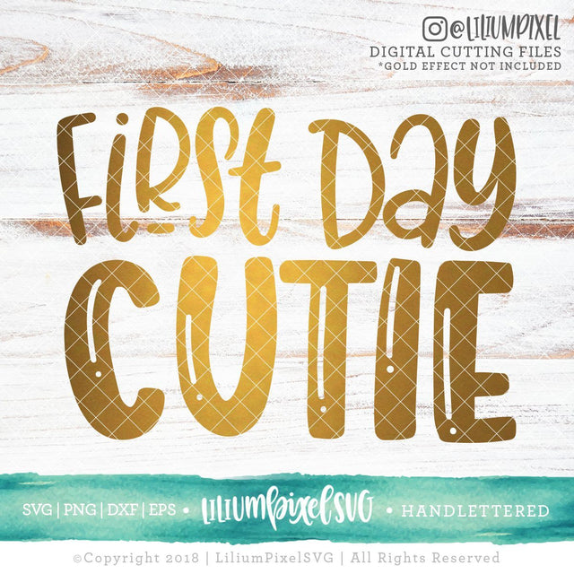 First Day Cutie SVG Lilium Pixel SVG 
