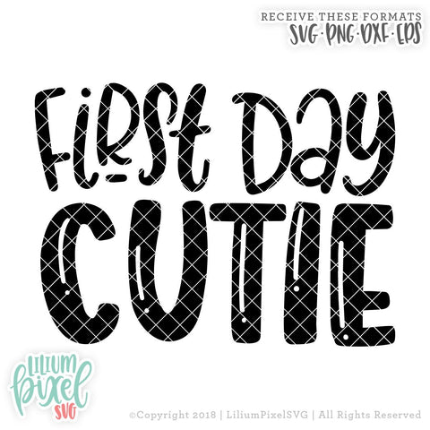 First Day Cutie SVG Lilium Pixel SVG 