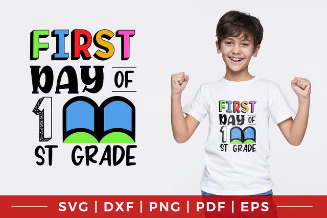 First Day of 1st Grade SVG, Back to School SVG SVG CraftLabSVG 