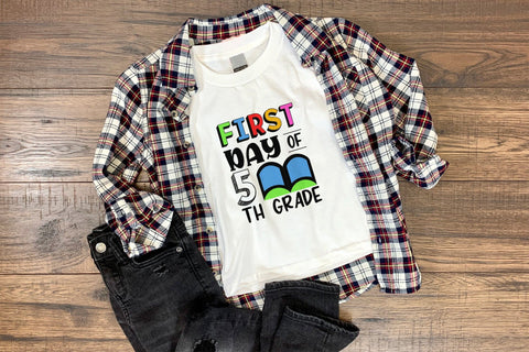 First Day of 5th Grade - Back to School SVG SVG CraftLabSVG 
