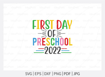 First day of preschool 2021 svg, Senior 2022 svg, Back to school, First day of school, Southern Spark, svg, png, eps, pdf, jpg, dxf, SVG Dinvect 