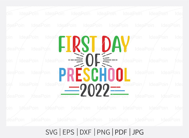 First day of preschool 2021 svg, Senior 2022 svg, Back to school, First day of school, Southern Spark, svg, png, eps, pdf, jpg, dxf, SVG Dinvect 