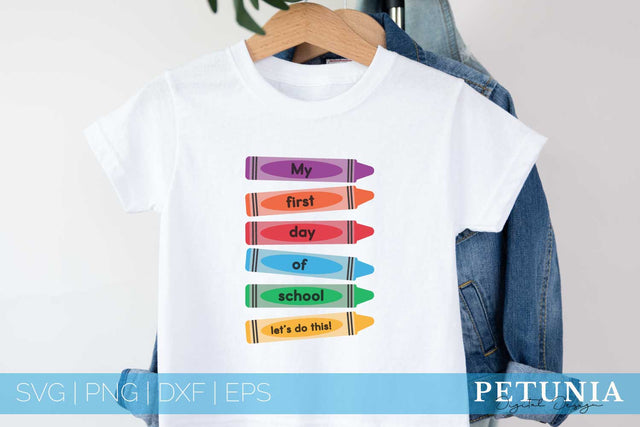 First Day Of School | Back To School SVG Designs SVG Petunia Digital Design 