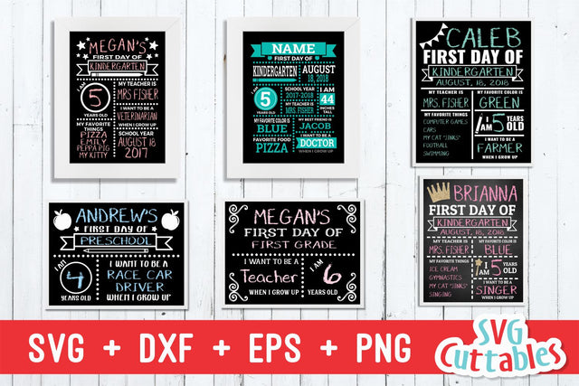 First Day of School | Last Day of School Bundle SVG Svg Cuttables