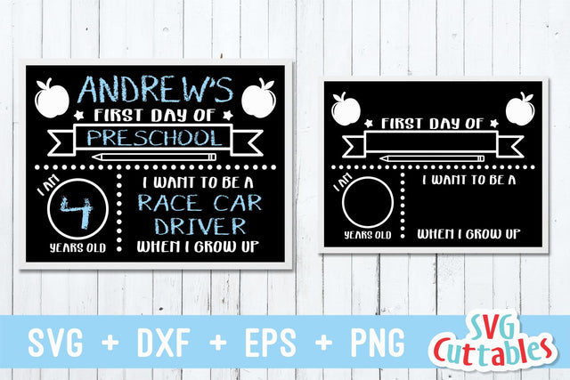 First Day of School | Last Day of School SVG Svg Cuttables 