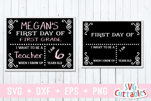 First Day of School | Last Day of School SVG Svg Cuttables 