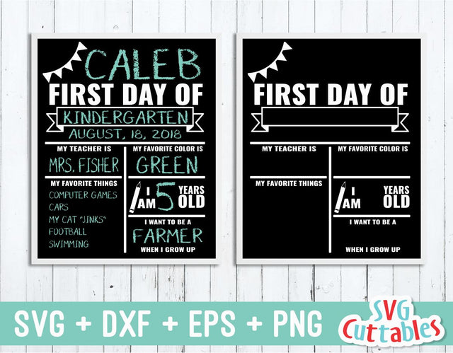 First Day of School | Last Day of School SVG Svg Cuttables 