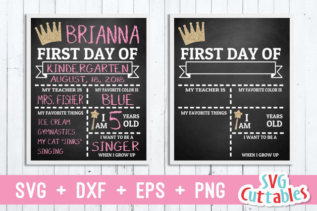 First Day of School | Last Day of School SVG Svg Cuttables 