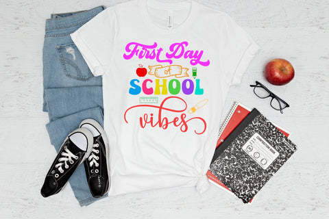 First Day of School PNG I Back to School Sublimation Ideas Sublimation Happy Printables Club 