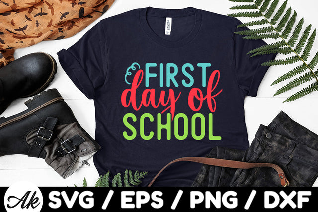 First day of school svg SVG akazaddesign 