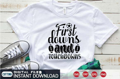 first downs and touchdowns SVG designer krishna 