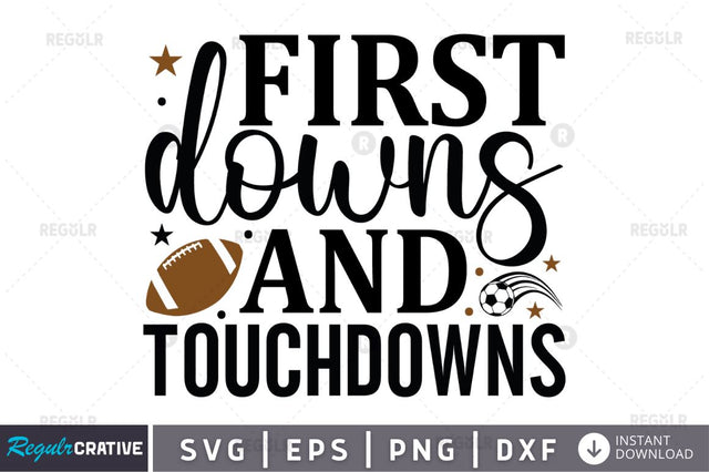 First downs and touchdowns SVG SVG Regulrcrative 