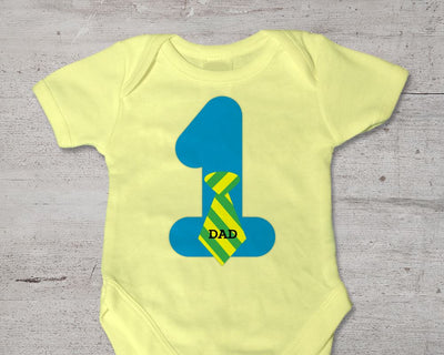 First Father's Day Tie SVG Designed by Geeks 