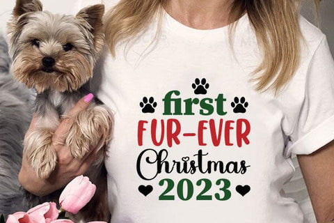 First Fur-ever Christmas 2023 SVG Angelina750 