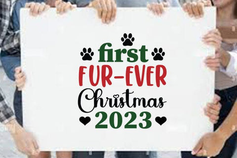 First Fur-ever Christmas 2023 SVG Angelina750 