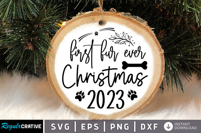 First fur ever christmas 2023 SVG Design SVG Regulrcrative 