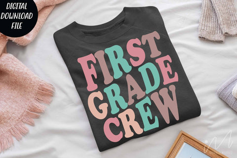 First grade crew svg, first grade teacher shirt, Teacher shirt svg,gift for teacher svg, Teacher svg,Comfort Colors Retro Shirt SVG Isabella Machell 