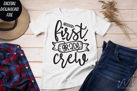First grade crew svg, Halloween t shirt svg, first grade teacher shirt, Teacher shirt svg,gift for teacher svg, Teacher svg,Comfort Colors Retro Shirt SVG Isabella Machell 
