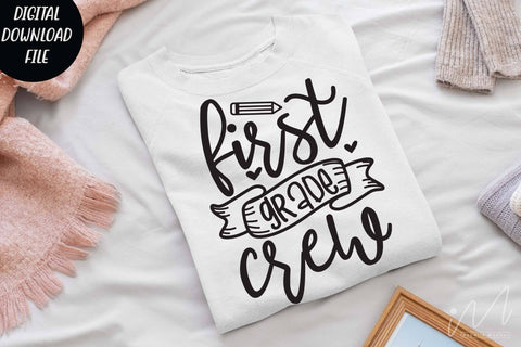 First grade crew svg, Halloween t shirt svg, first grade teacher shirt, Teacher shirt svg,gift for teacher svg, Teacher svg,Comfort Colors Retro Shirt SVG Isabella Machell 