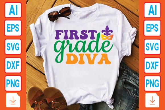 First Grade Diva SVG Craftlabsvg24 