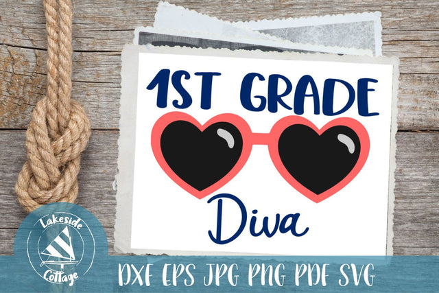First Grade Diva SVG Lakeside Cottage Arts 