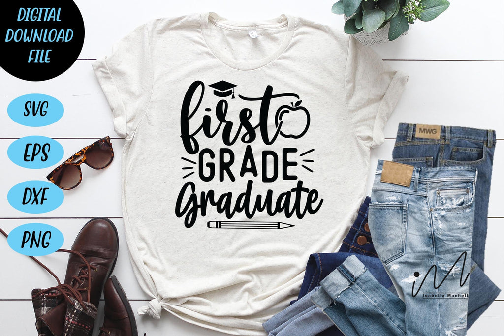 First grade graduate svg, First grade teacher svg, - So Fontsy