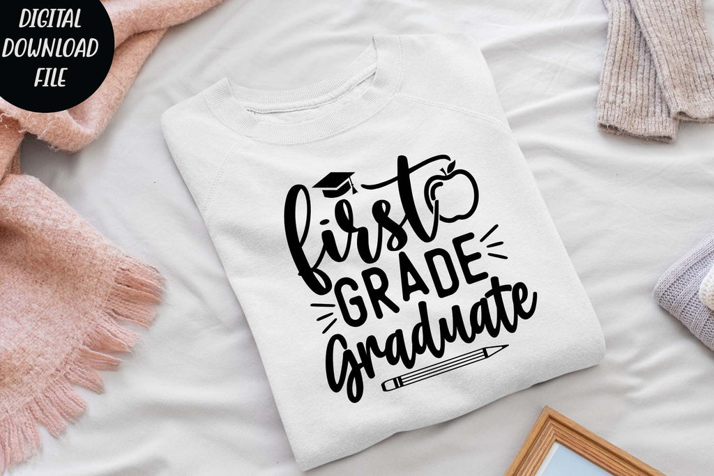 First grade graduate svg, First grade teacher svg, - So Fontsy