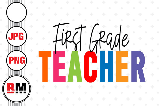 First Grade PNG, JPG Files Sublimation BMDesign 