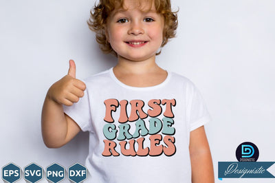First grade rules, Back to School SVG SVG DESIGNISTIC 