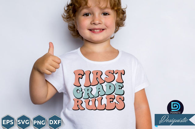 First grade rules, Back to School SVG SVG DESIGNISTIC 