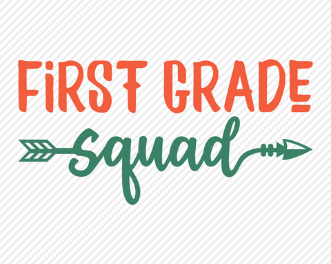 First Grade Squad | School SVG SVG Texas Southern Cuts 