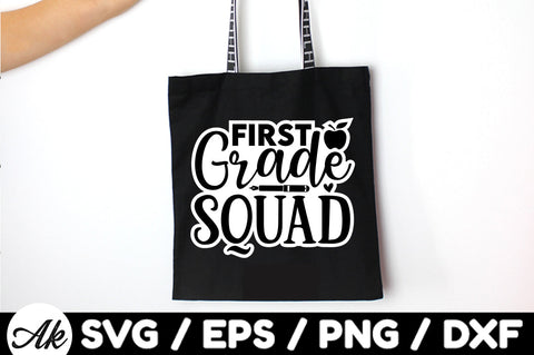 First grade squad Stickers SVG akazaddesign 