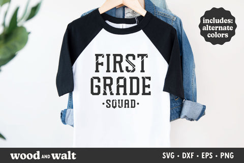 First Grade Squad SVG | Back To School SVG SVG Wood And Walt 