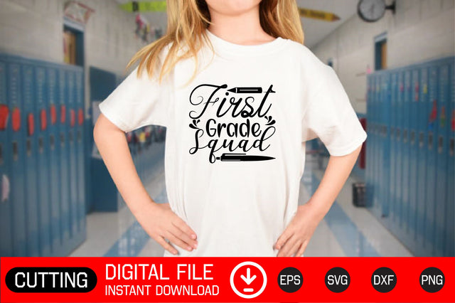 First Grade Squad SVG CraftlabSvg29 