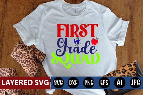 First Grade Squad SVG cut file SVG Blessedprint 